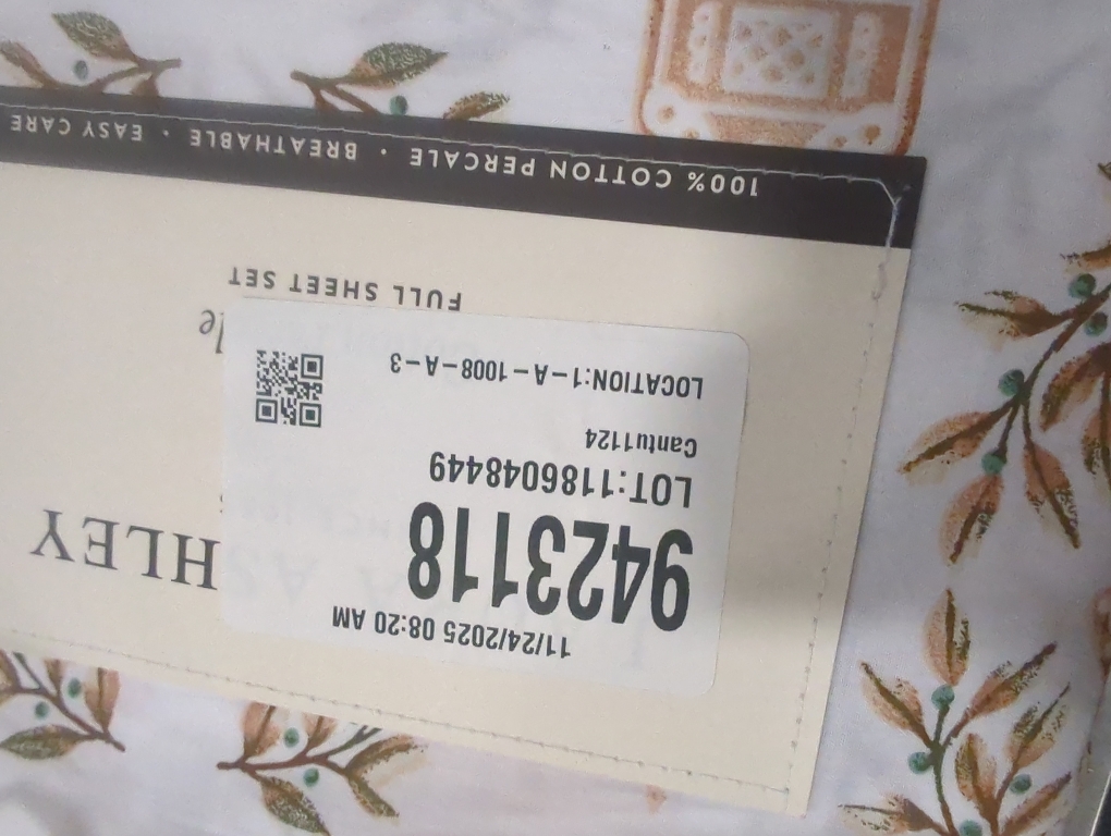 Laura Ashley Cotton Percale Full Sheet Set