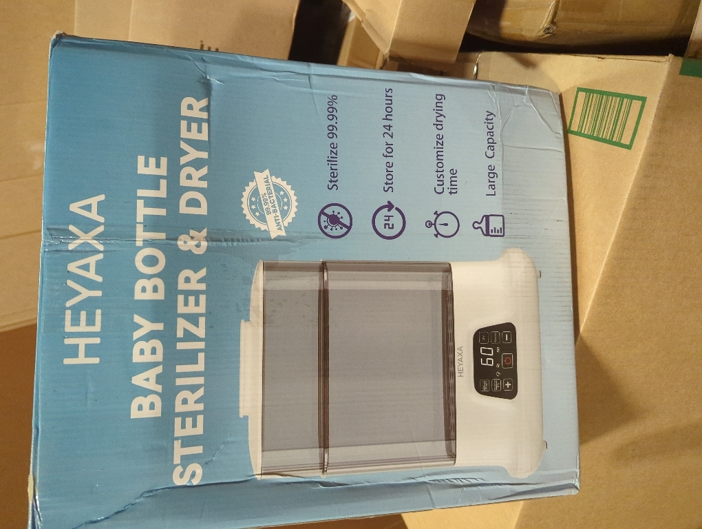 HEYAXA Portable Milk Warmer Bundle with Baby Bottle Steri-lizer and Dryer