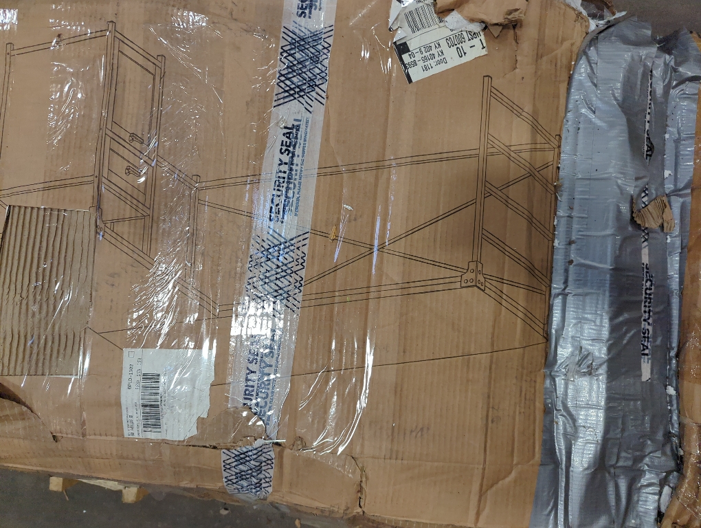 Angle Iron L-Shaped Computer Desk with Storage in Gray Wash