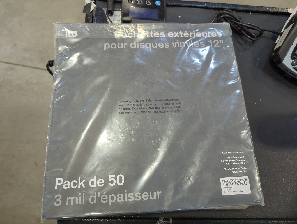 Vinyl Record Sleeves - 50 x Premium Outer Vinyl Sleeves for Records - 12.75 x 12.75 Heavy Duty 3 Mil Thick Crystal Clear Polypropylene