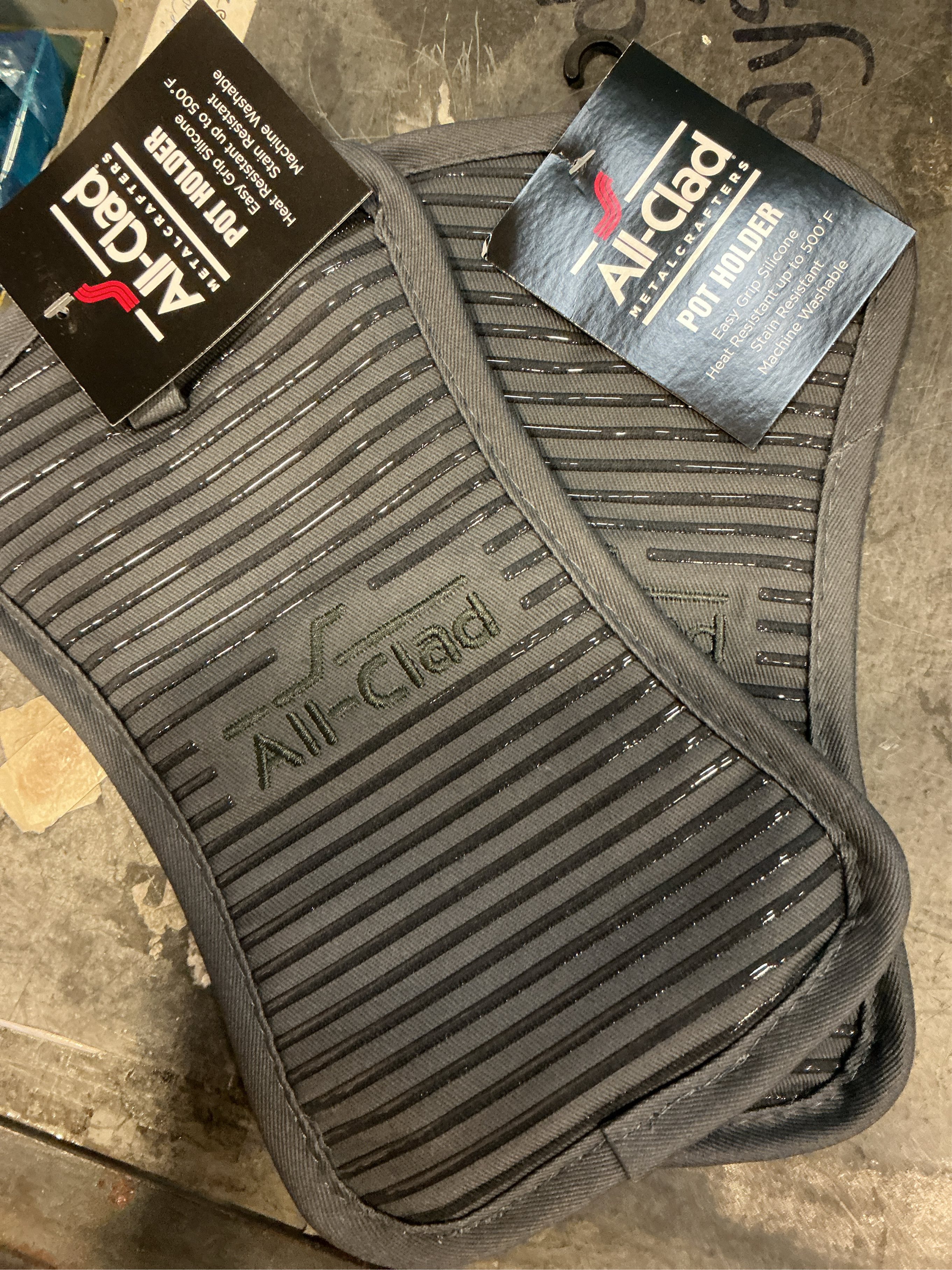 All-Clad Cotton Pot Holder, 1-Pack, Pewter