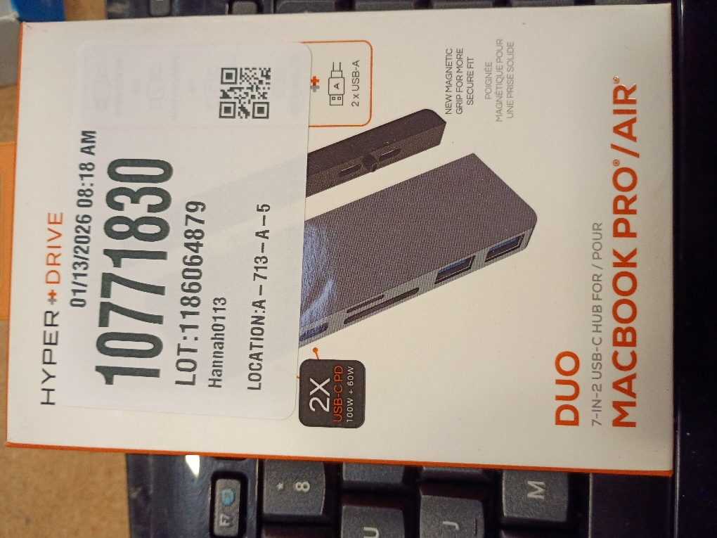 Hyper - New HyperDrive Duo 7-in-2 Hub - USB-C for MacBook Pro/Air - HDMI 4K60Hz HDR, USB-C 40Gbps 100W PD, USB-A 5Gbps, MicroSD/SD 3.0 UHS-I 104MB/s, 2 x USB-A 5Gbps - Space Gray