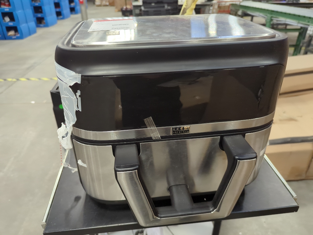 Bella Pro Series - 9-qt. Digital Air Fryer with Dual Flex Basket - Stainless Steel