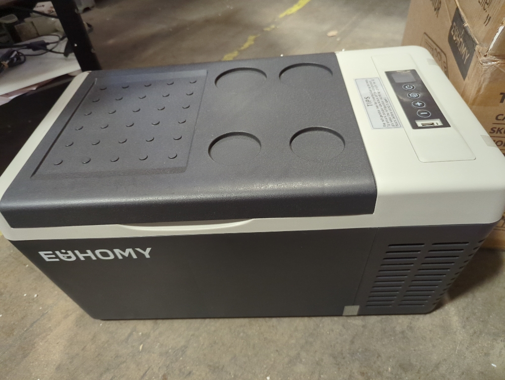 EUHOMY 12 Volt Refrigerator, 19QT(18L) Compressor Electric Cooler APP Control, Car Fridge -4℉~68℉, Portable Refrigerator 12/24V DC 100-240V AC, Portable Freezer for Camping, Travel, Boat