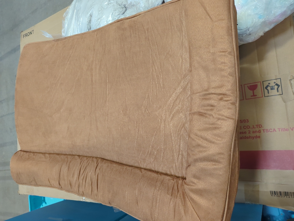 Orthopedic Dog Beds Large Sized Dog, Memory Foam Pet Bed for Medium and Large Dogs, Removable and Washable Microsuede Cover, TPU Waterproof Liner, Nonskid Bottom, Khaki