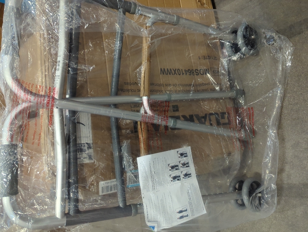 Guardian Two-Button Folding Walkers Without Wheels, 300 lbs Weight Capacity - Robust & Adjustable Mobility Aid for Elderly and Disabled Individuals