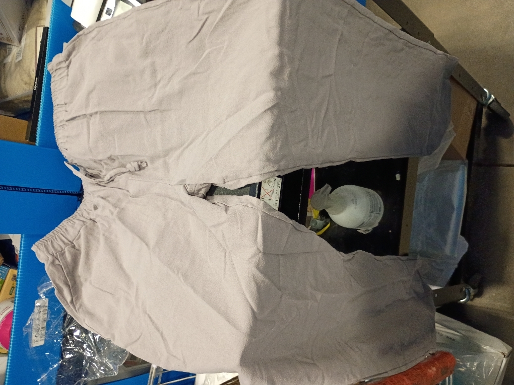 COOFANDY Men's Linen Pant Elastic Waist Linen Pants Drawstring Summer Beach Pant 3XL