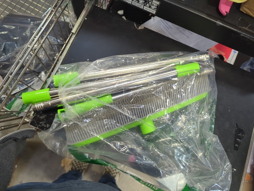 Ultimate Pet Hair Removal Broom | Adjustable Dog & Cat Hair Remover for Carpet | ShedStopper Tool for Effortless & Quick Pet Hair Cleaning—Perfect for Multi-Pet Homes(Green)