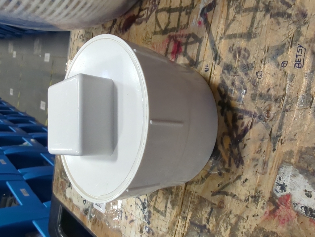 4 PVC Sewer Cleanout Adapter with Plug Pipe Fitting, PVC DWV Flush Sewer Cleanout Cap for Drainage Piping System