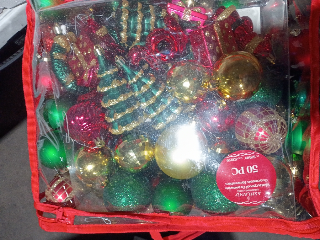 Holiday Living 72 -Pack Multiple colors/finishes Standard Indoor Ornament set Shatterproof