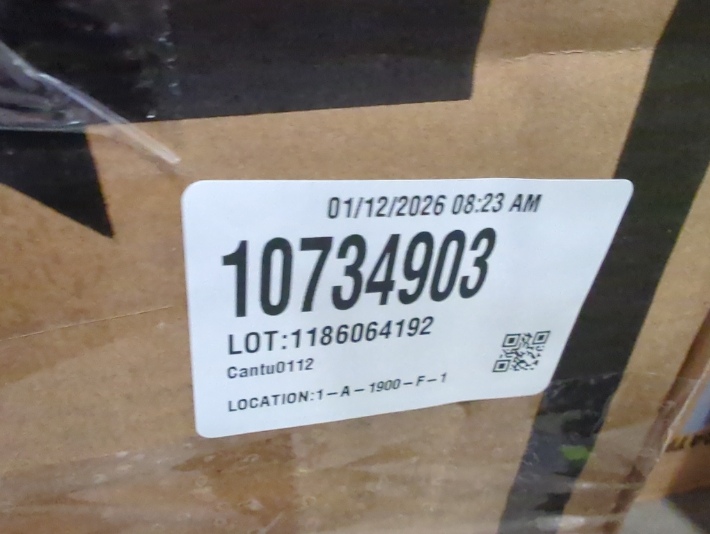 Signature Design by Ashley Valebeck | Modern Swivel 24.5 Counter Height Barstool – Rustic-Industrial Whitewash, Upholstered Cushion, 360° Swivel, Nailhead Trim