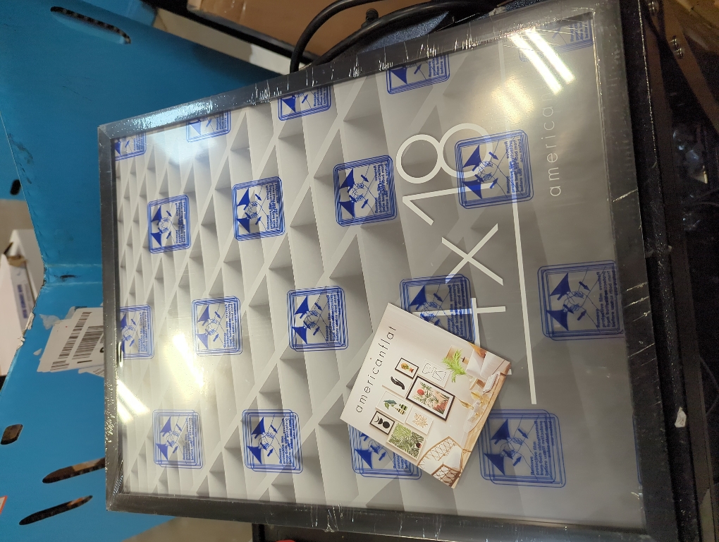 Americanflat 14x18 Picture Frame with Polished Plexiglass, Streamline Collection, Thin Border Picture Frame for Wall Display, , Black