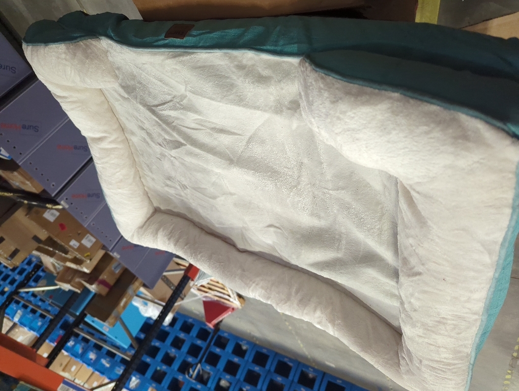 Bedsure Orthopedic Dog Beds Large Sized Dog - Washable Large Dog Cat Bed Waterproof, Comfort Dogs Couch Sofa with Washable Removable Cover, Pet Bed with Nonskid Bottom, Dune Haze Blue, 35