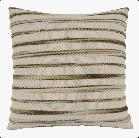 Ambrosia Collection Appliqued Cotton Blend Pillow