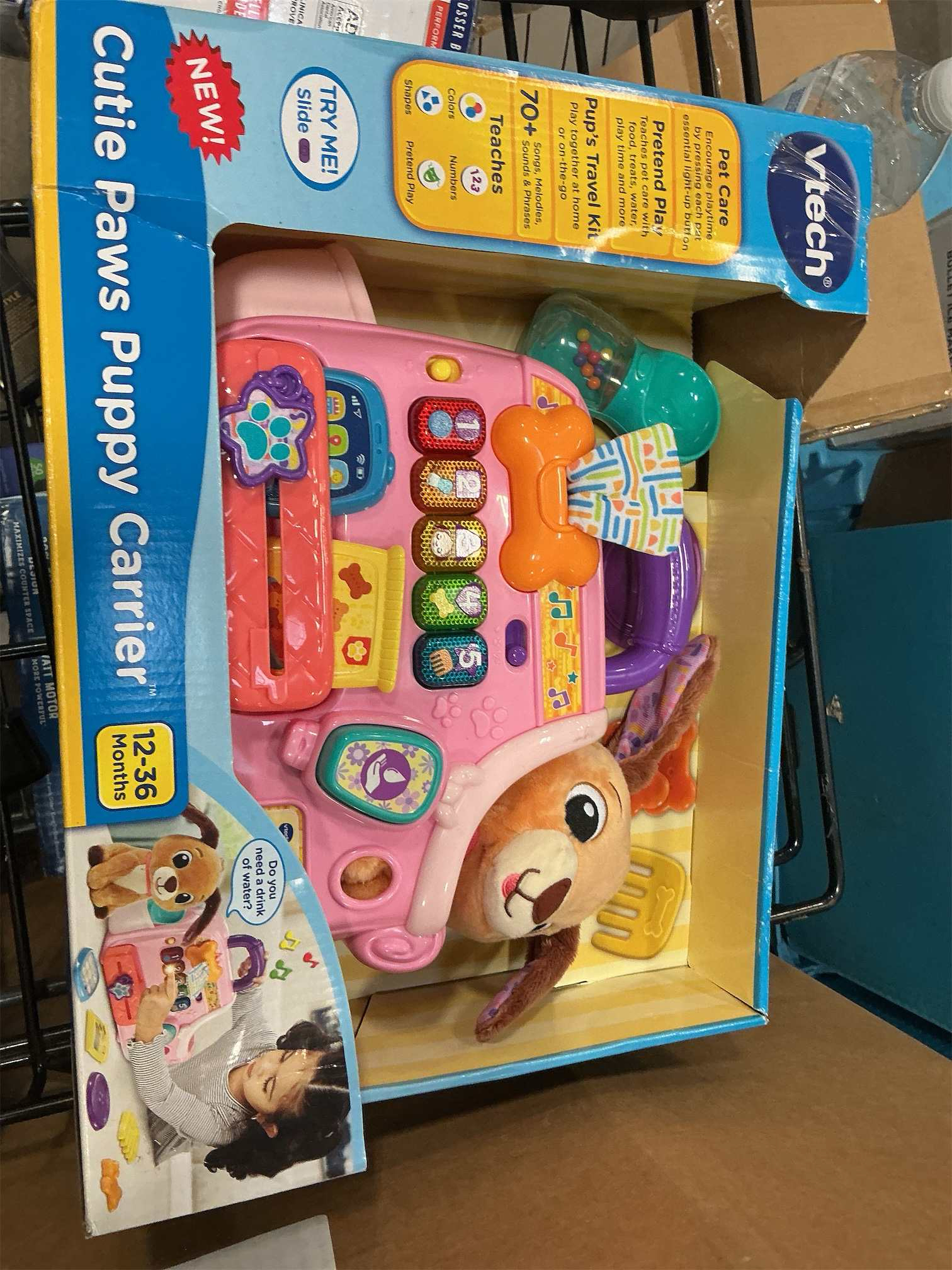 VTech Cutie Paws Puppy Carrier, Pink