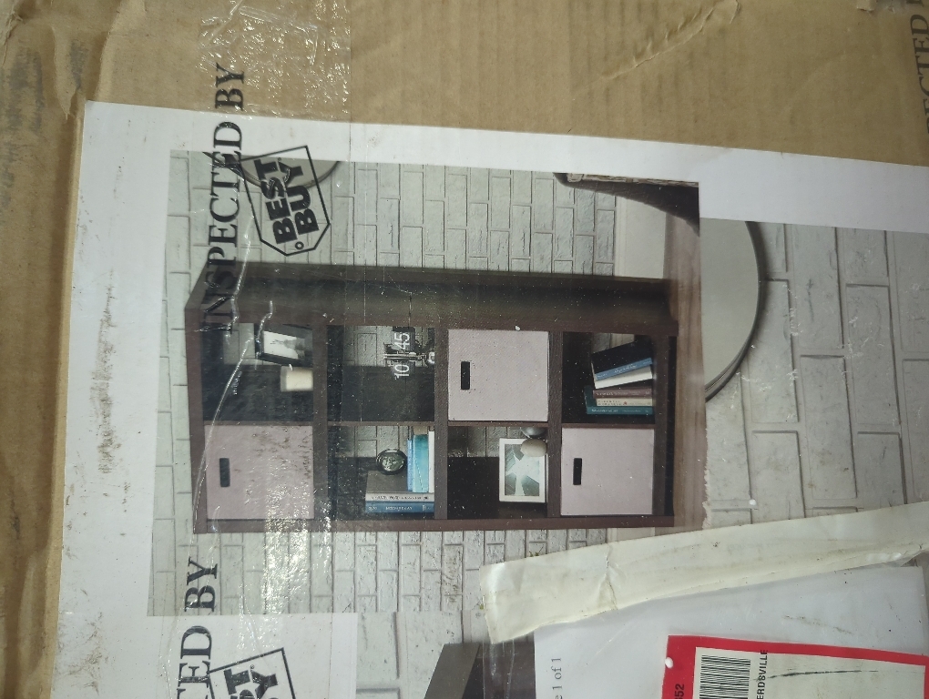 Color brown Better Homes and Garden 8-Cube Organizer