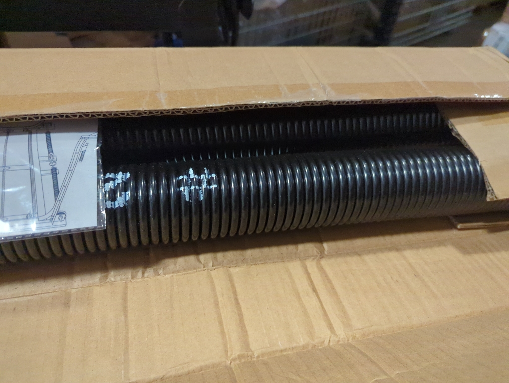 Pair of 2 Garage Door Torsion Springs Set with Non-Slip Winding Bars&Gloves, High Quality Precision Electrophoresis Oil-Free Black Coated for Replacement, MIN 16,000 Cycles (0.273x2''x38'')