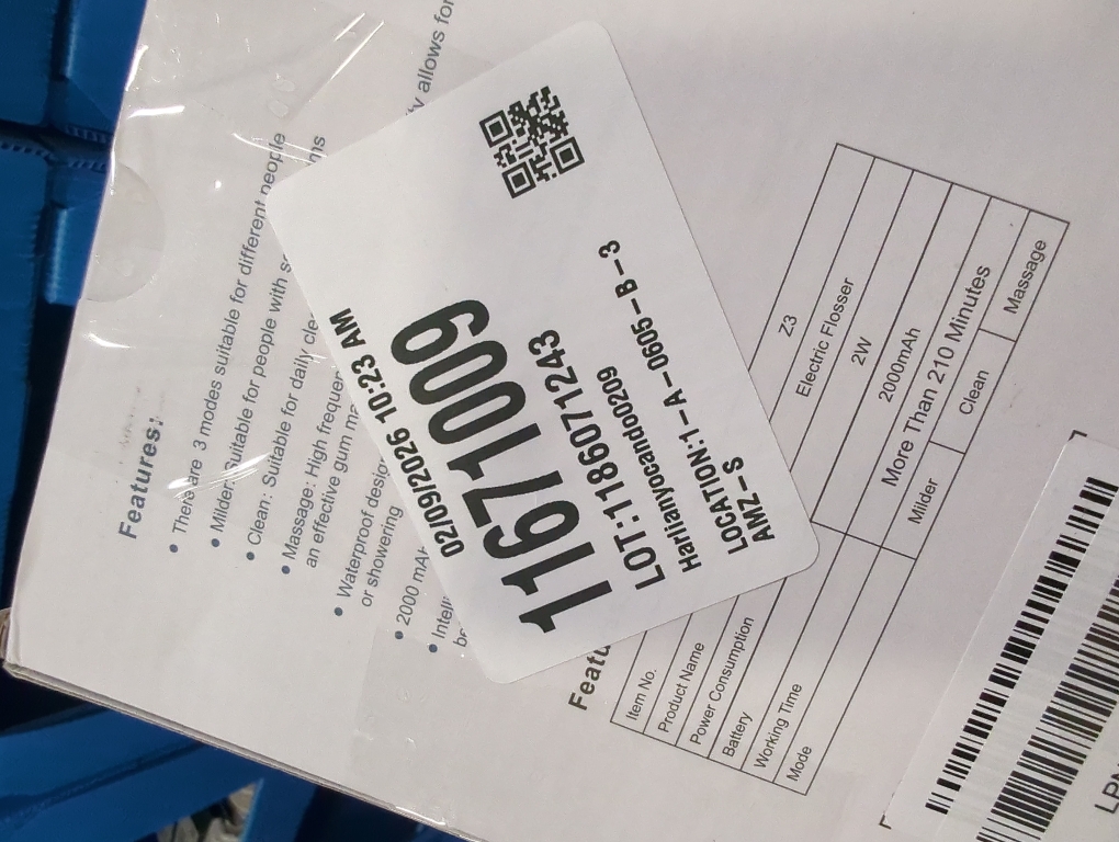 Voraiya Electric Flosser for Teeth Electric Flosser Dental Floss 3 Modes   50 Replacement Heads Rechargable Ultrasonic Power Flossing for Teeth Adults & Kids