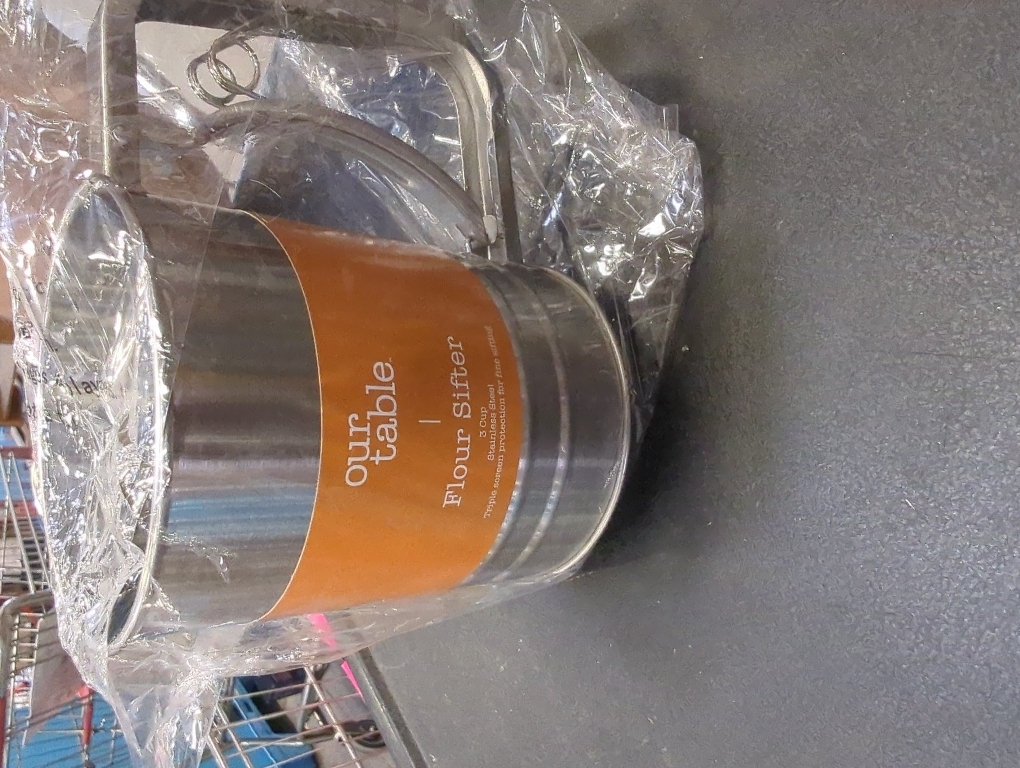 Our table flour sifter Stainless Steel Triple Mesh Flour Sifter, 3 Cup | Sift Flour & Dry Ingredients for Baking | Manual Squeeze | Dishwasher Safe