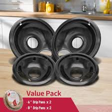 Stove Drip Pan Set For Electric Cooktops ✓
