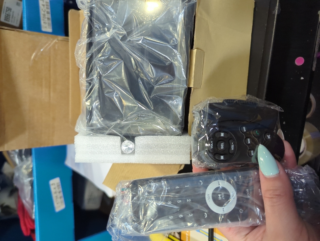 7” Wireless Apple CarPlay Double Din Car Stereo,FM Car Radio,Bluetooth 5.2,IPS Touchscreen 1024 * 600, Backup Camera,EQ Audio,Dual USB Type-c Charging,Subwoord,Android Auto,Navigation,CarPlay MP5