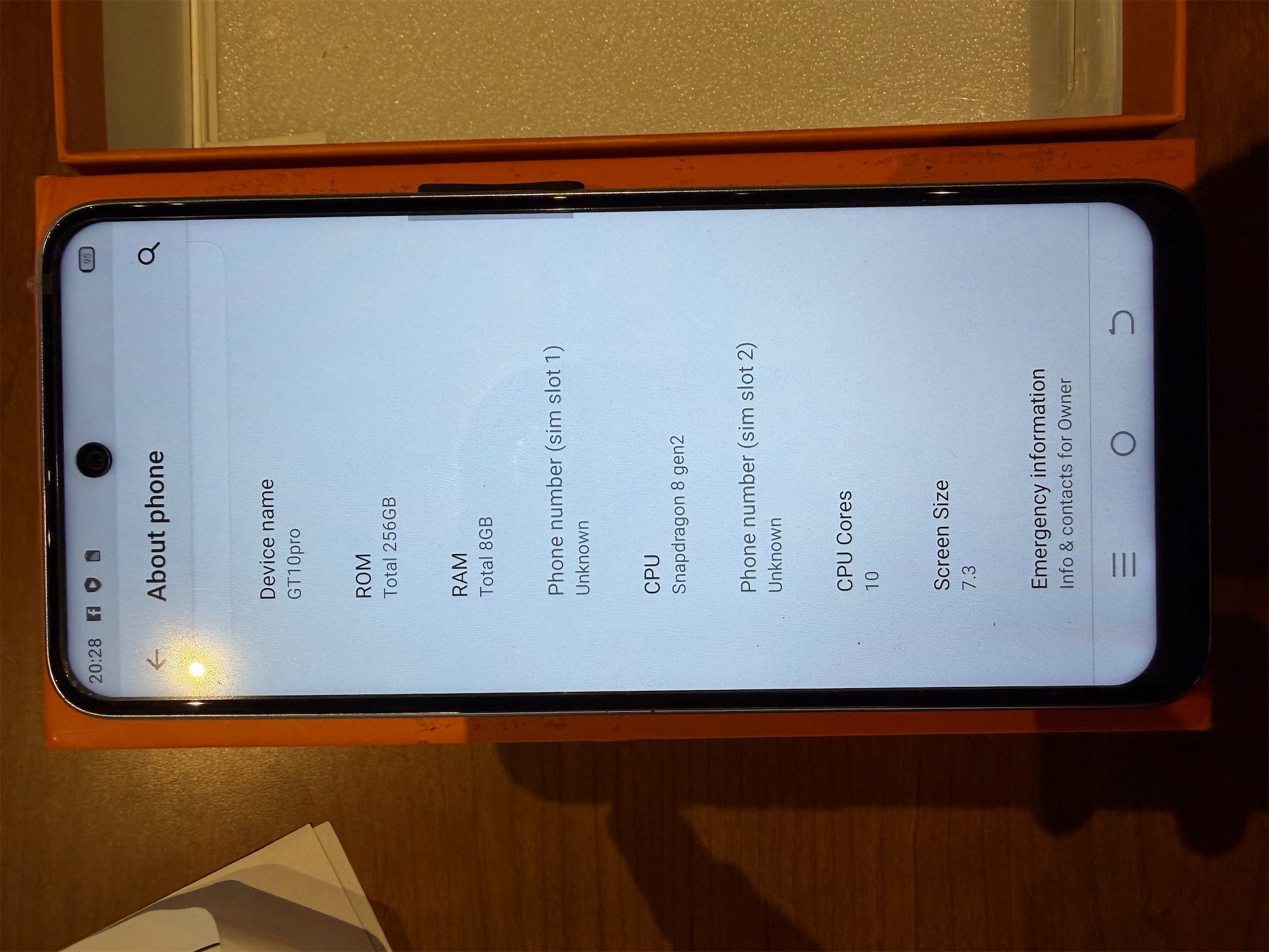 GT10 Pro Smartphone 6.8 HD Factory Unlocked Android 8 256GB 7800mAh Dual SIM