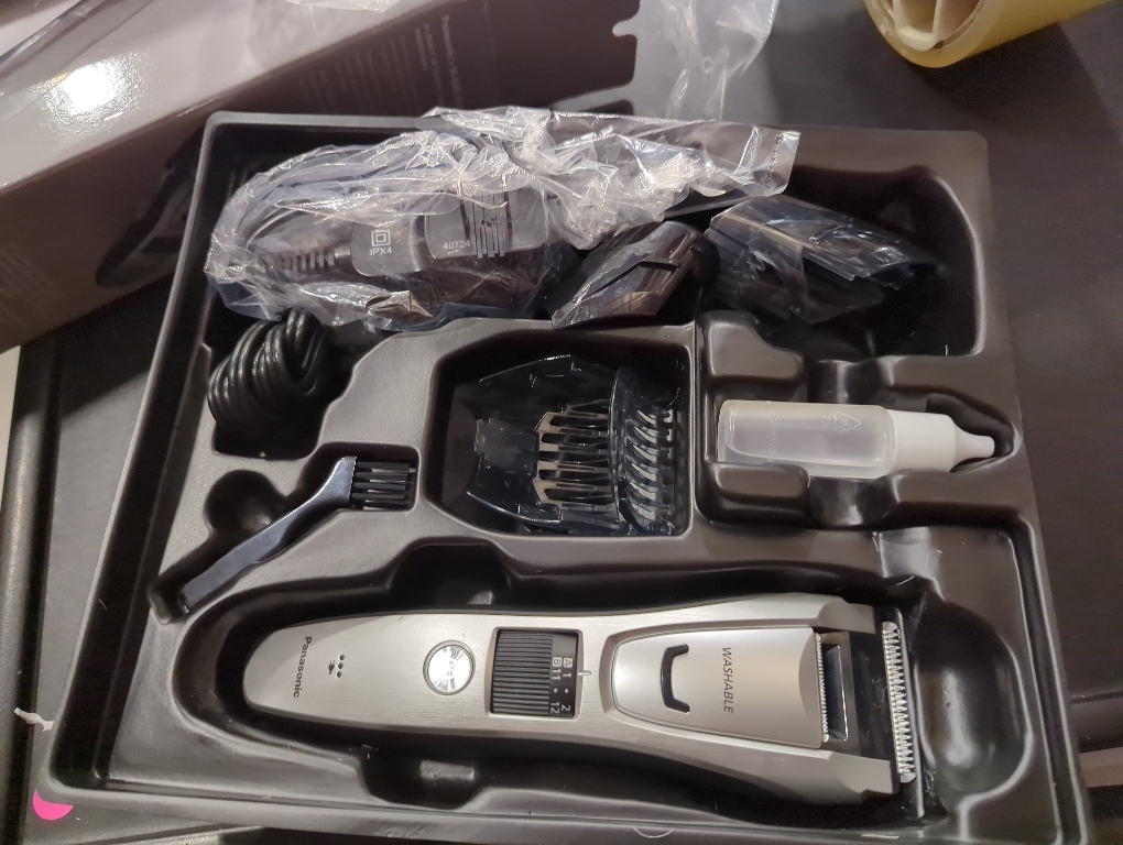 Panasonic Men's All-in-One Rechargeable Facial Beard Trimmer and Total Body Hair Groomer - ES-GB80-S