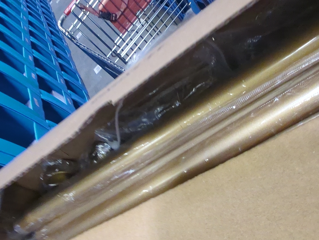 Extra Long Curtain Rods 120 to 170 Inch(10-14ft),1Inch Gold Adjustable Extra Long Curtain Rod,Heavy Duty,Decorative Window Curtains Rods for Bedroom,120-170