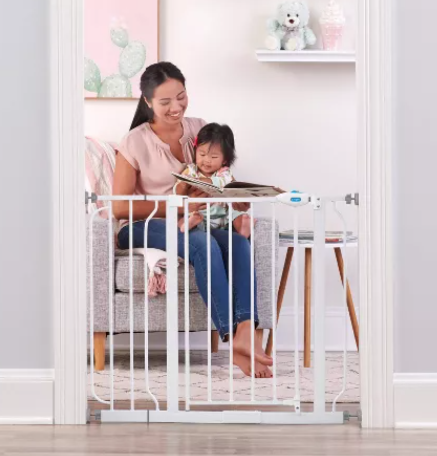 Regalo Top Of Stairs Safety Gate 28-42 Wide White