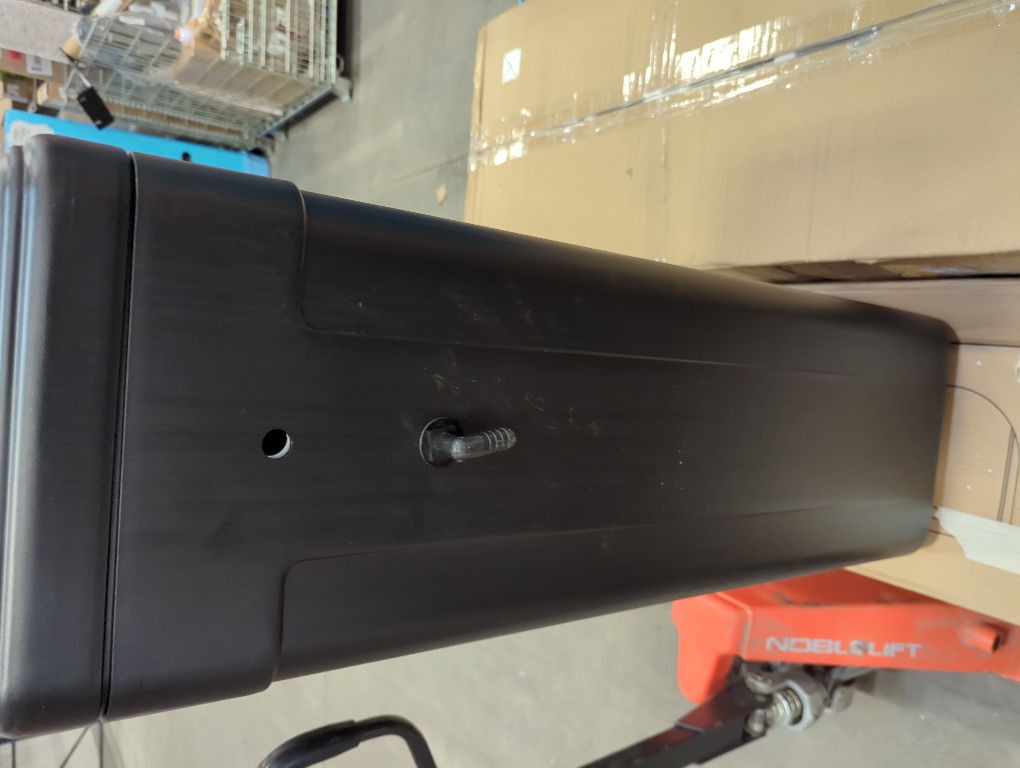 11x11x38 Square Brine Tank for Water Softener with Brine Safety Float Included (Black)