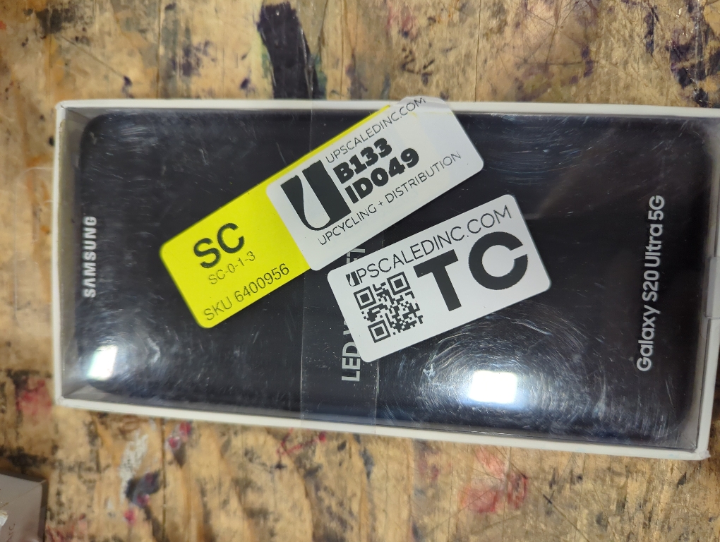 Samsung LED Wallet Cover EF-NG988 - Flip cover for cell phone - black - for Galaxy S20 Ultra, S20 Ultra 5G