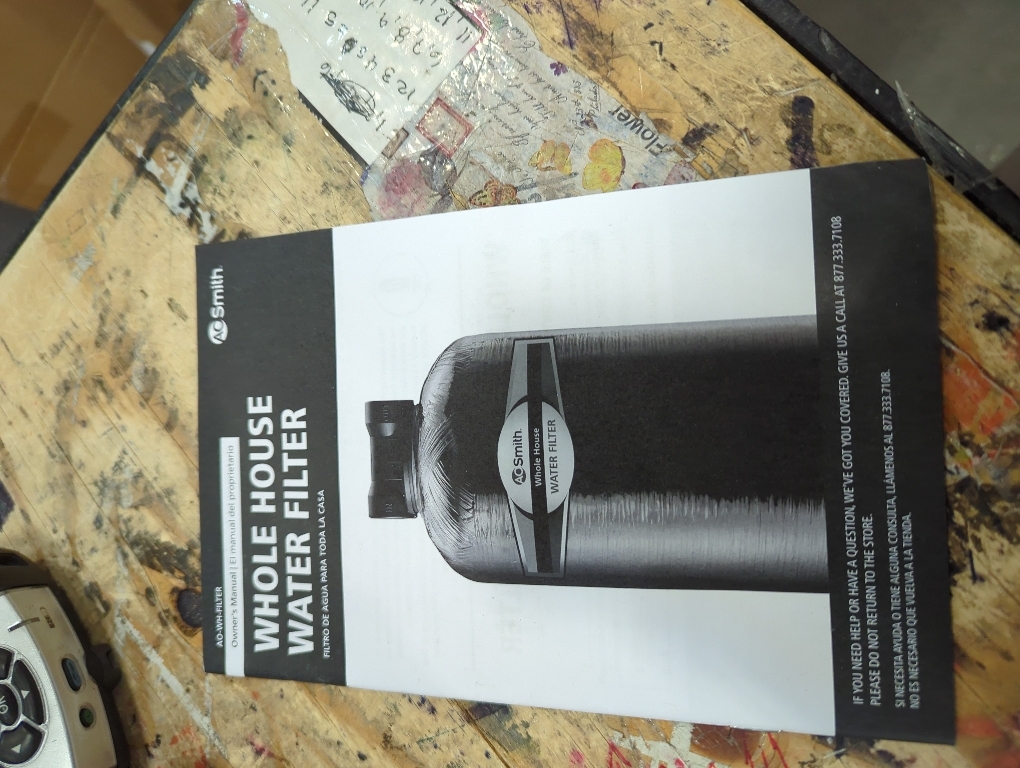 AO Smith Whole House Water Filter System - Whole Home Filtration for Well & City Water - Filters 96.9% of Chlorine Taste & Odor - 6 yr, 600,000 Gl, AO-WH-Filter