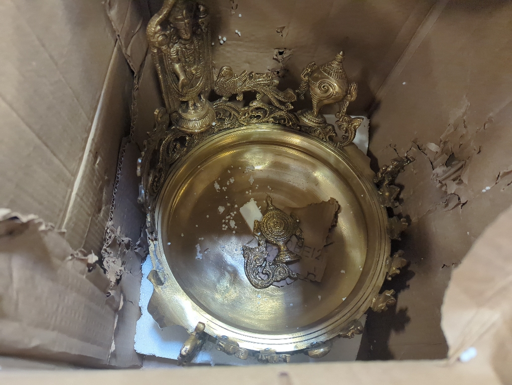 eSplanade - Brass Balaji, Dashavtar, Shankh, Chakra Urli Traditional Bowl Showpiece - Big Size - | Home Decor | Vastu for Home