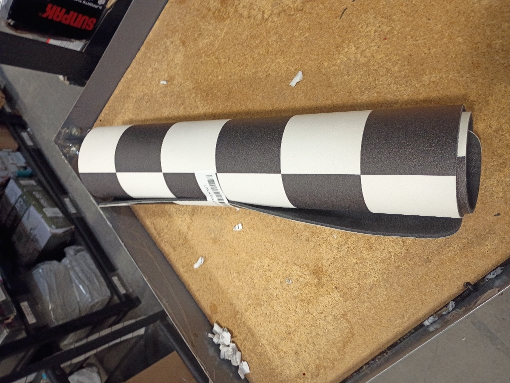 Clinuse Coffee Mats, 24x16 Checkered Dish Drying Mat for Kitchen Counter, Quick Dry Mat, Diatomite Absorbent Aesthetic Large Drying Mats for Coffee Bar - Black White