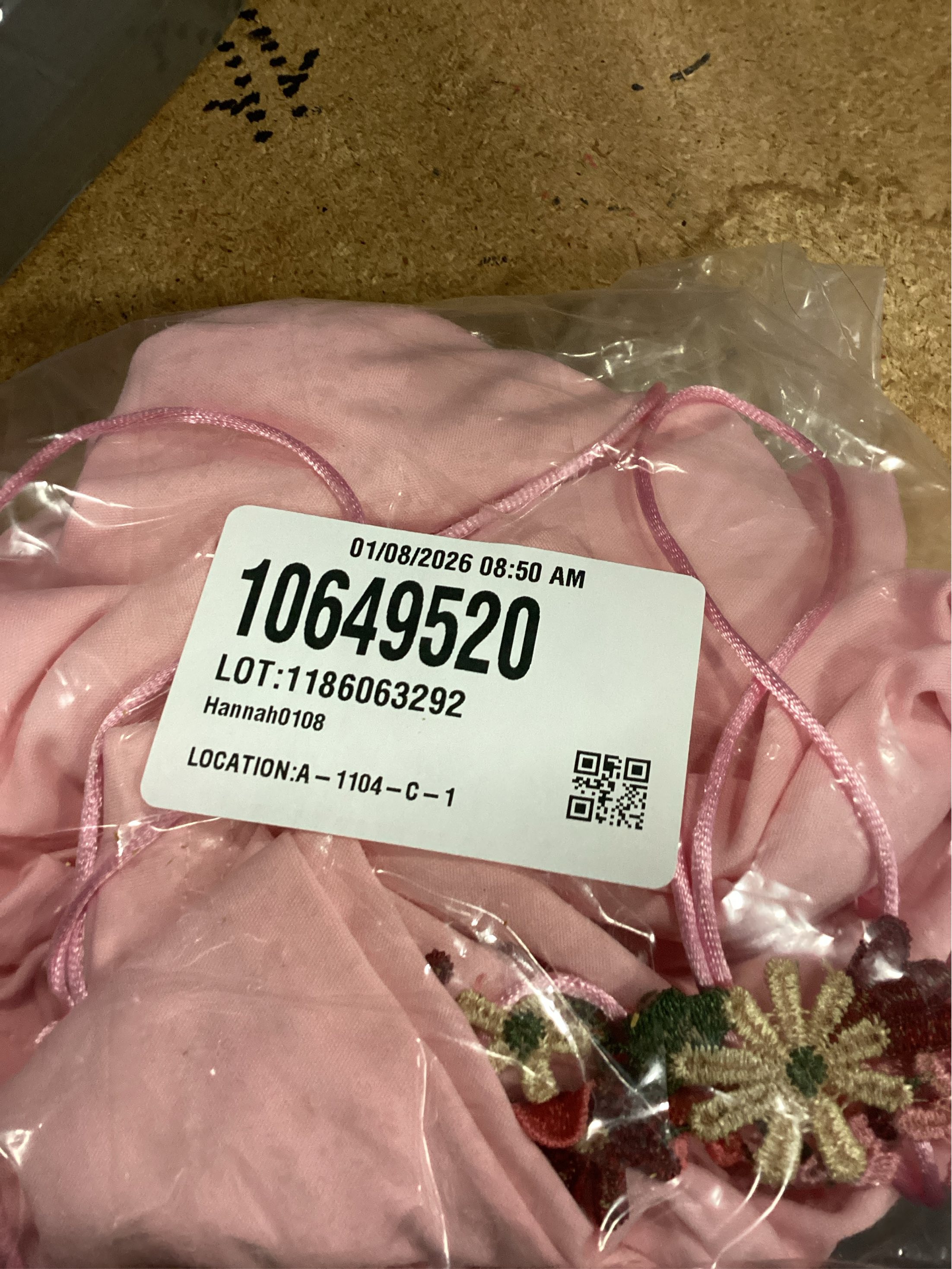 pink dress with flower straps size small