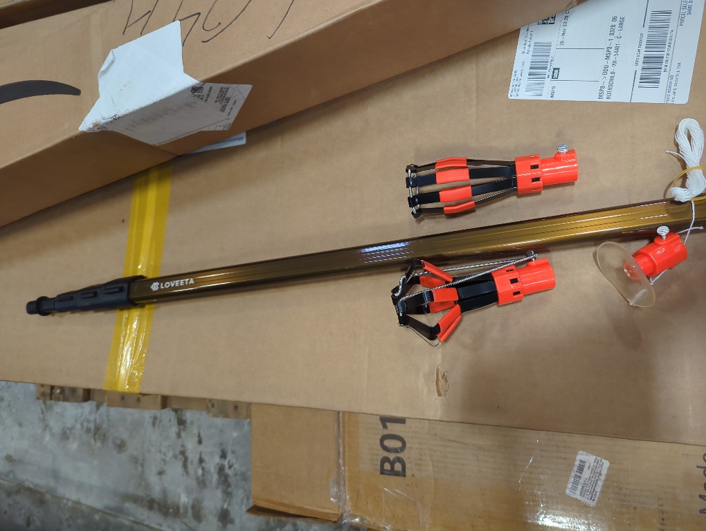 LOVEETA® 6.3 Ft Cargo Grabber Reach Retriever Tool - 2.0 New Upgraded Extendable Pickup Truck Bed Accessories, Multi-Use Truck Bed Reach Tool (Jet Black) - maybe missing pieces