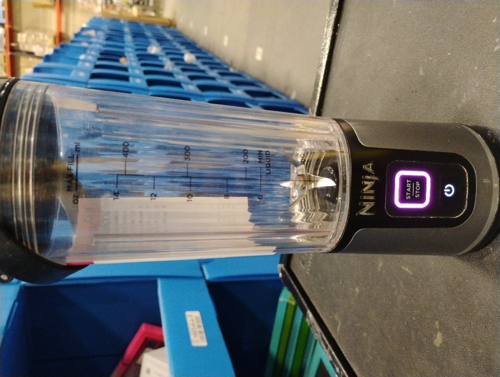 Ninja BC151BK Blast Portable Blender, Cordless, 18oz. Vessel, Personal Blender-for Shakes & Smoothies, BPA Free, Leakproof-Lid & Sip Spout, USB-C Rechargeable, Dishwasher Safe Parts, Black