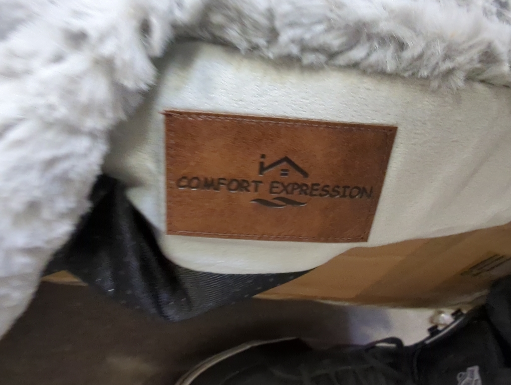 Comfort Expression Orthopedic Dog Bed for Extra Large Dogs , Waterproof Egg Crate Foam L Pet Bed with Removable Bolsters, Dog Couch with Washable Cover & Non-Slip Bottom, Gery White