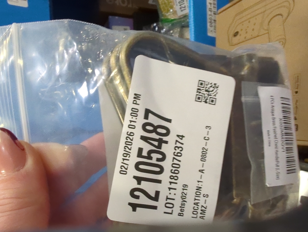 LXZ 4 PCs Vintage Style Lifting Handle Chest Pull with Distressed Antique Brass Finish for Wooden Box/Case/Chest-Large Size