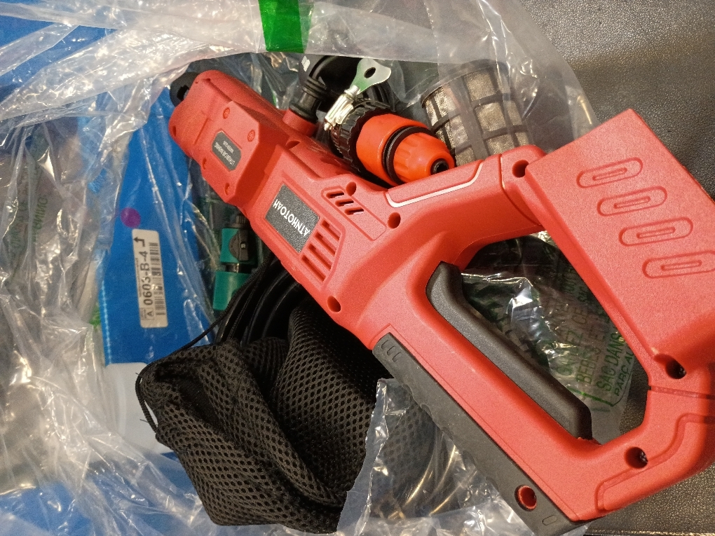 Cordless Pressure Washer for Milwaukee M18 Battery, 800 PSI Portable Power Washer with 6-in-1 Nozzle, 1.0 GPM Foam Cannon Power Pressure Washer for Car Floor Fence Wall Cleaning (Battery Not Included)