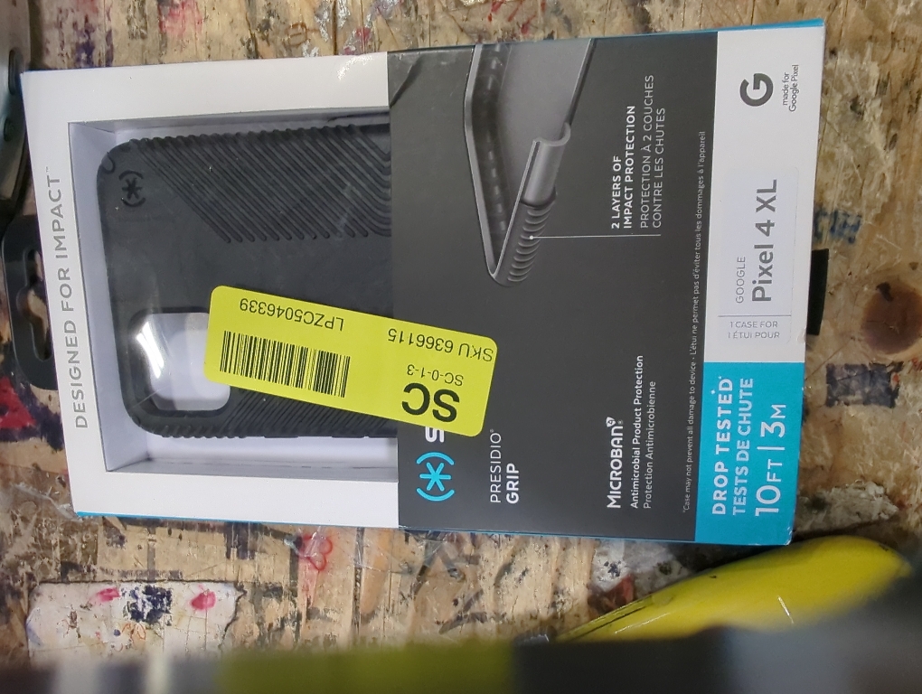 Speck Presidio Grip Hard Case for Google Pixel 4 XL - Black