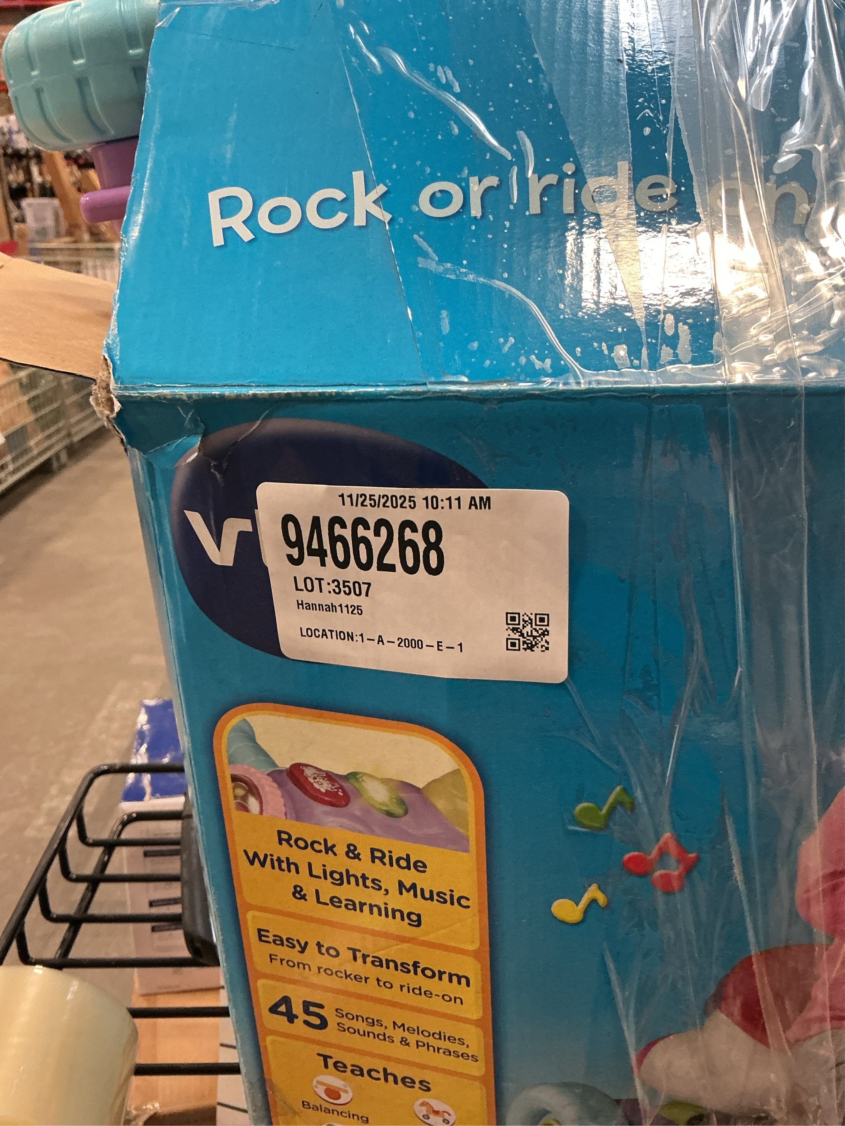 VTech Prance & Rock Learning Unicorn Ride-On Toy