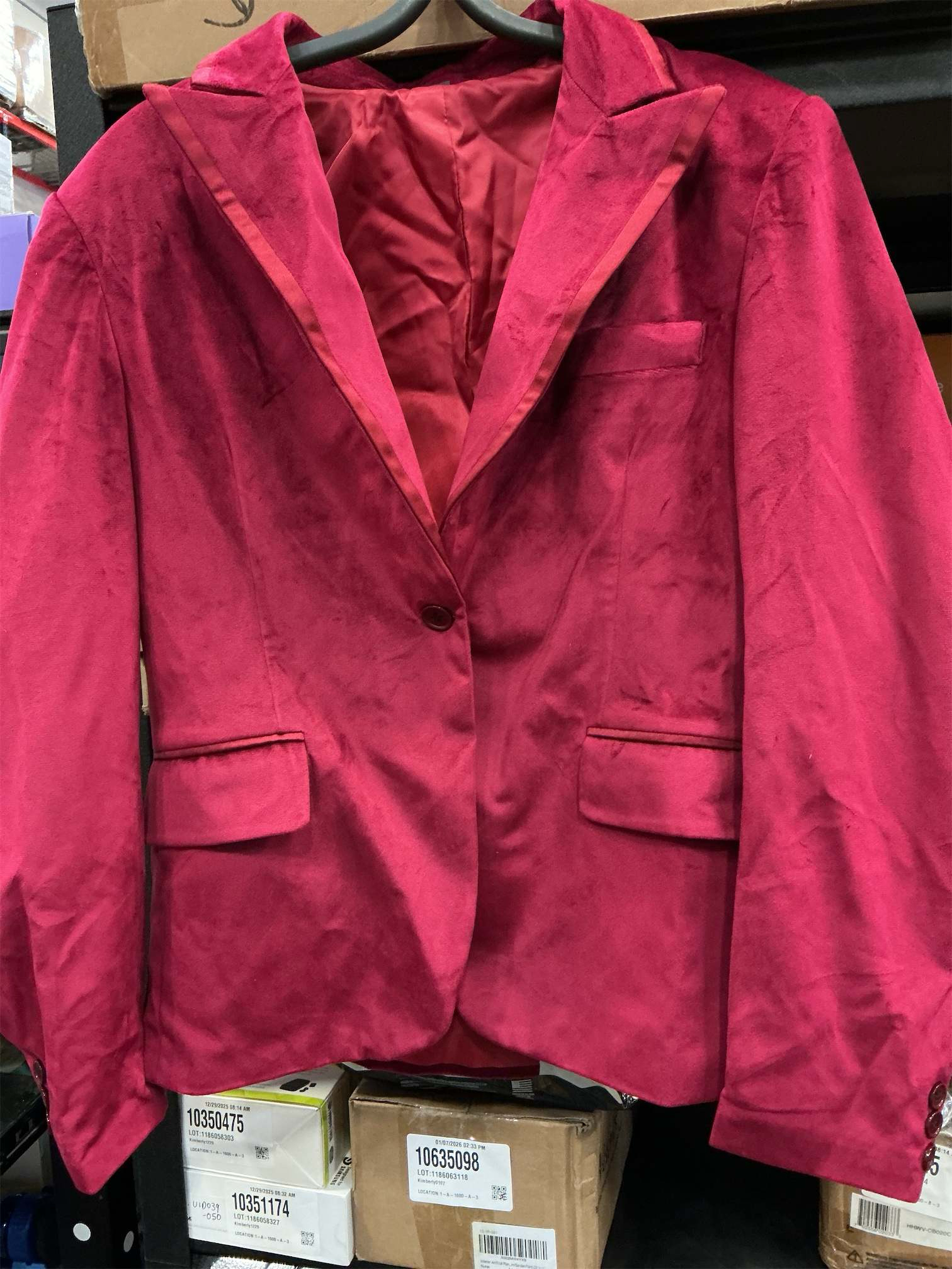 Size  L Men's Corduroy Blazer Formal Single Breasted Suit Coat for Men British-Style Fashion Wedding Jacket