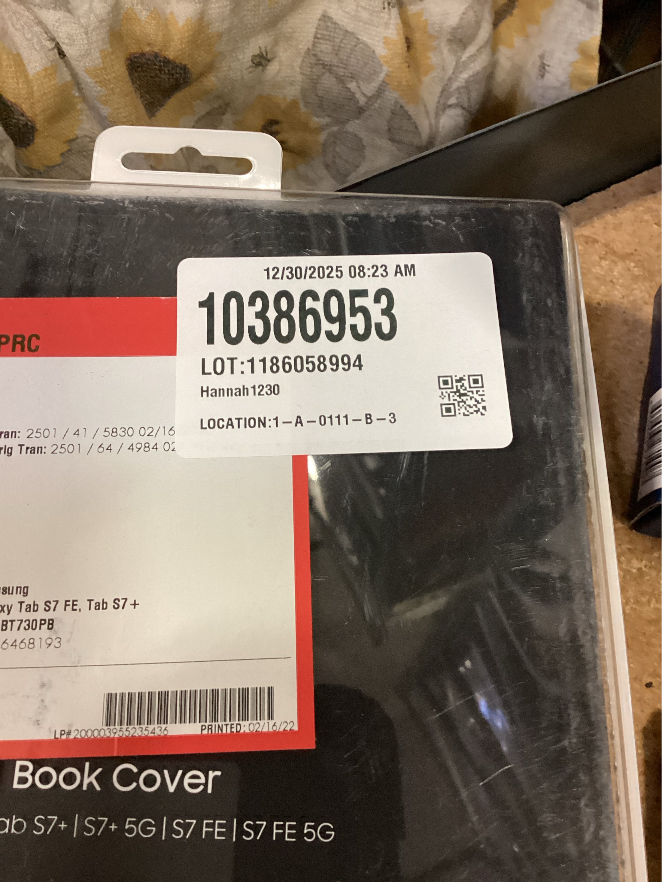 SAMSUNG Galaxy Tab S7 FE Book Cover, Protective Tablet Case w/ 2 Viewing Angles, Magnetic Design, S Pen Holder, Slim, Lightweight, US Version, Mystic Black