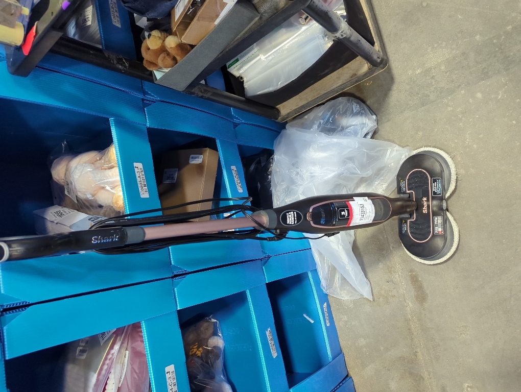 Shark S7201 Steam & Scrub with Steam Blaster Technology All-in-One Hard Floor Steam Mop with 3 Steam Modes & LED Headlights, Black