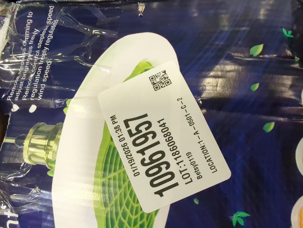 GQMYCDM Modern Ceiling Fans with Lights, Enclosed Ceiling Fan with Light and Remote, Bladeless Ceiling Fan, Dimmable Smart Ceiling Fans for Bedroom Living Room Kitchen Home Indoor(Green)