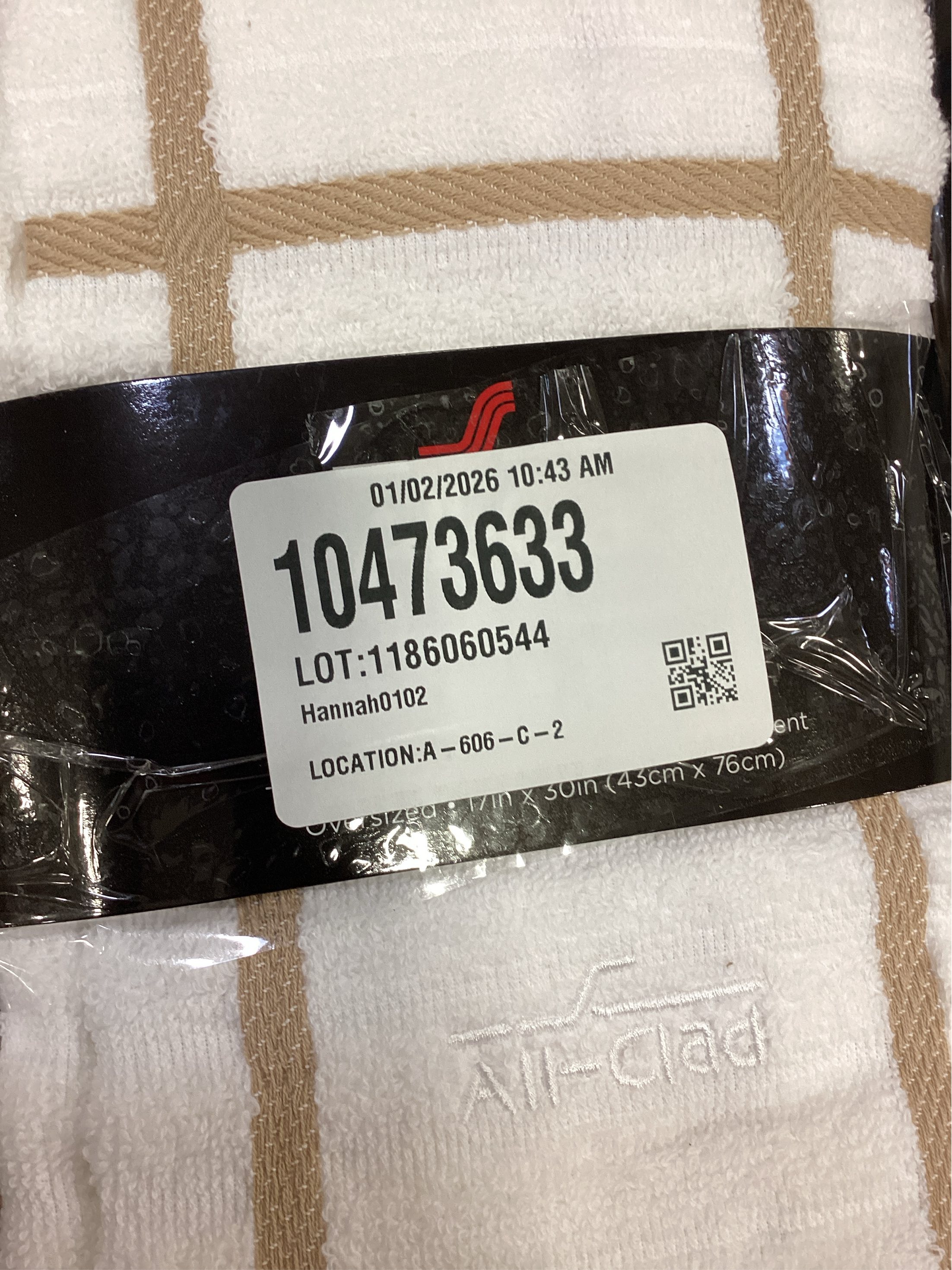 All-Clad Checked Kitchen Towel: Highly Absorbent, Super Soft Long Lasting - 100% Cotton, 17x30 Tea Towel for Cleaning & Drying Dishes, Pans, Glassware, or Countertops, (2Pack), Cappuccino