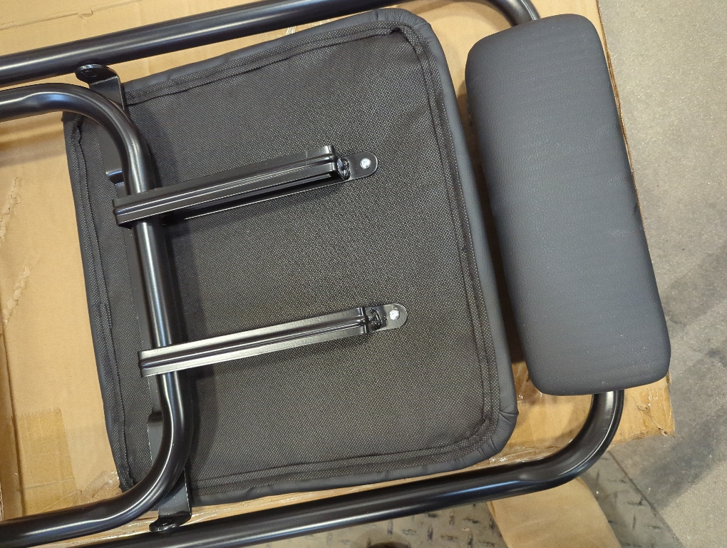 Folding Bar Stool with Back, Tall Foldable Stool Chair Portable Adult Folding Chair Counter Height Seat Leather Padded Kitchen Shop Comfortable and Sturdy (2PCS, 25.5 inch)