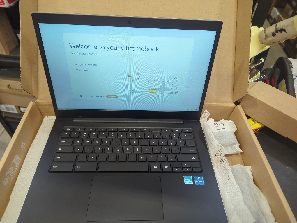 Samsung Galaxy Chromebook Go 14” HD Laptop, Intel Celeron N4500, 4GB RAM, 64GB eMMC, Chrome OS