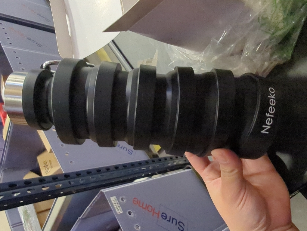 Nefeeko Collapsible Water Bottle, Reuseable BPA Free Silicone Foldable Water Bottles for Travel Gym Camping Hiking, Portable Leak Proof Sports Water Bottle with Carabiner